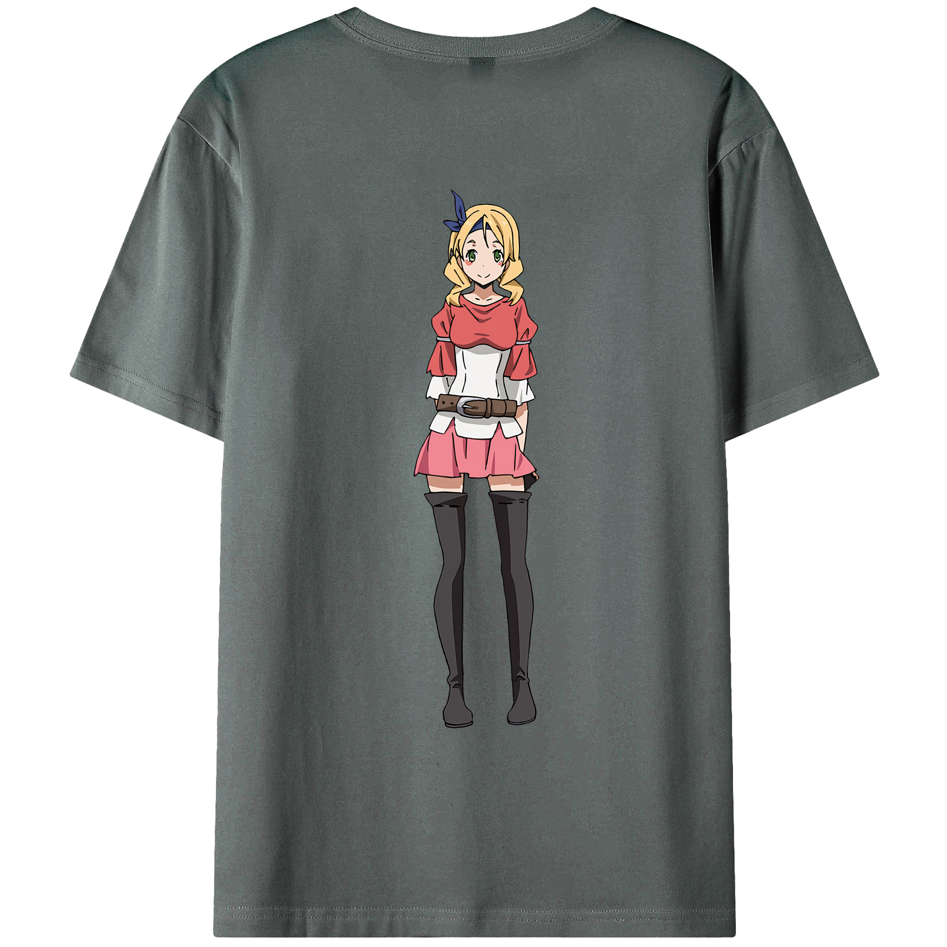 （画像用） 転スラ Regarding Reincarnated to Slime 綿100％ メンズ半袖Tシャツ（バックプリント） 通気性